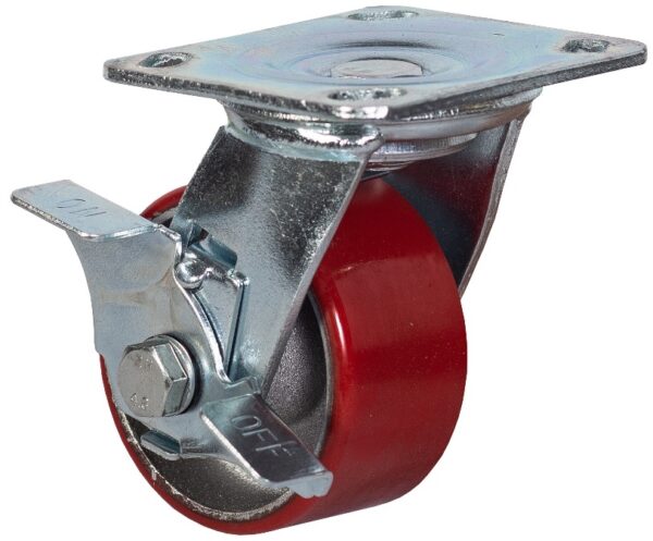 Колесо большегрузное поворотное с тормозом 100 мм SCpb Колесо большегрузное поворотное с тормозом 100 мм SCpb