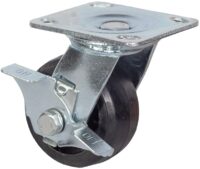 Колесо большегрузное поворотное с тормозом обрезиненное 125 мм SCdb 55 Колесо большегрузное поворотное с тормозом обрезиненное 125 мм SCdb 55