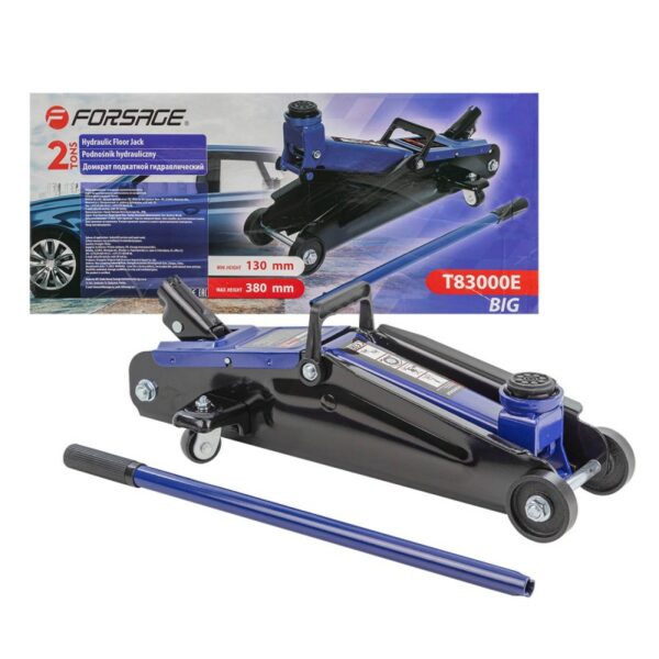 Домкрат подкатной гидравлический 2т (h min 130мм, h max 380мм) Домкрат подкатной гидравлический 2т (h min 130мм, h max 380мм)