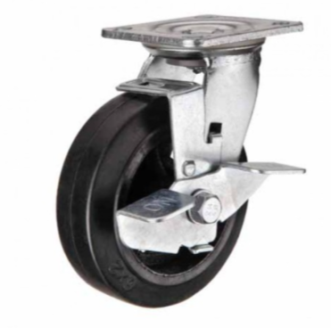 Колесо большегрузное поворотное  с тормозом 150 мм SCpb